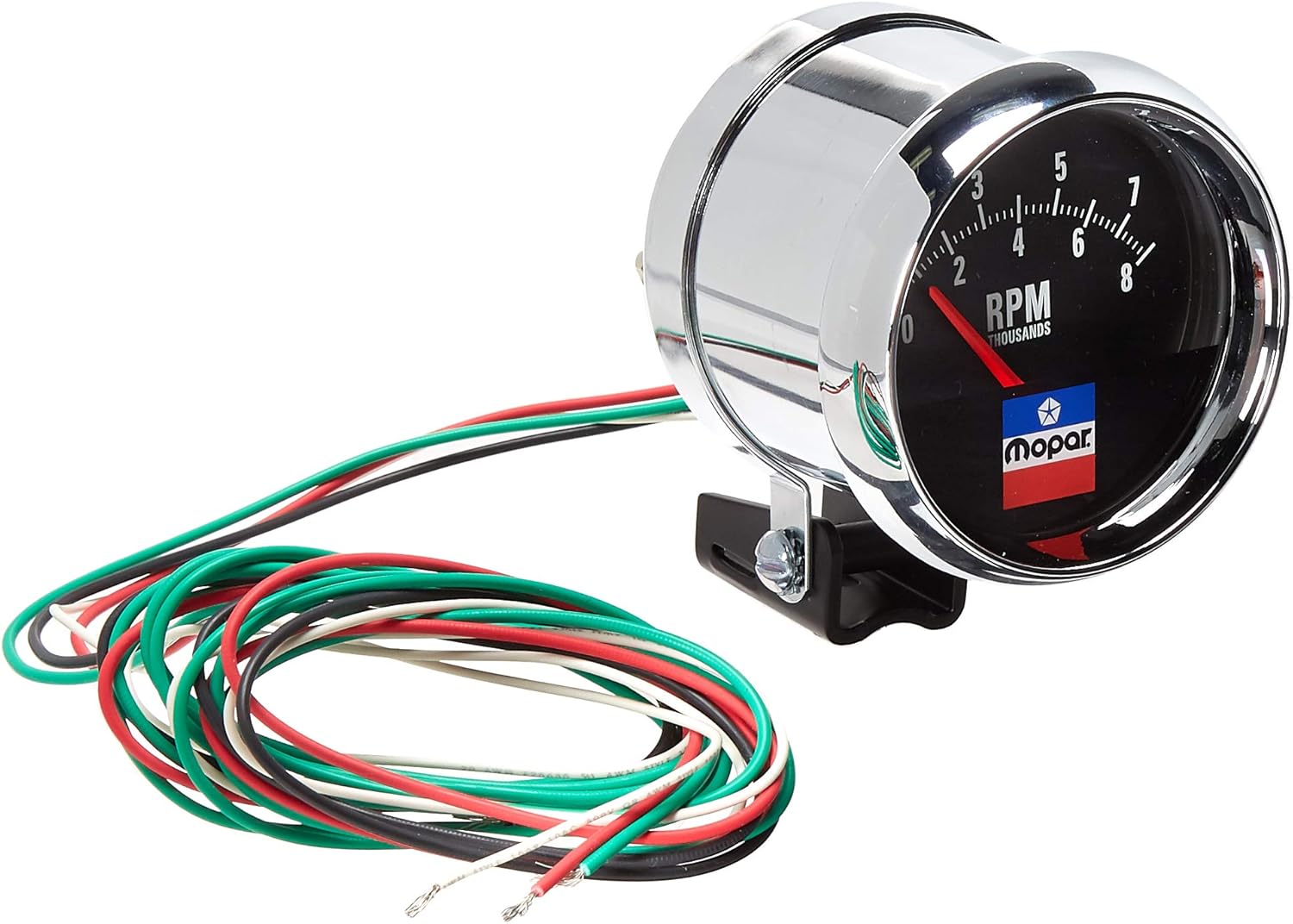 Auto Meter Tachometer, 3-3/4", 8,000 RPM, Pedestal, Short Sweep, Mopar Classic (880789)