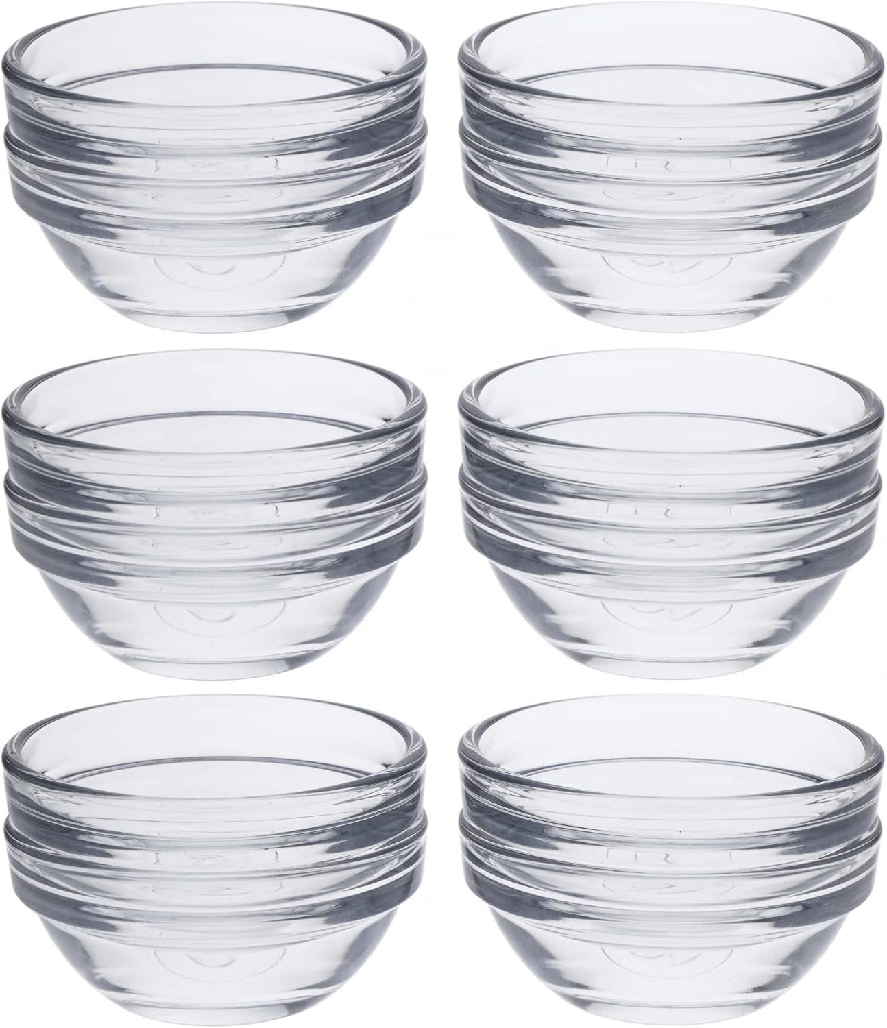 Beille 2 Inch Mini Glass Pinch Bowl Kitchen Essential, 12pc
