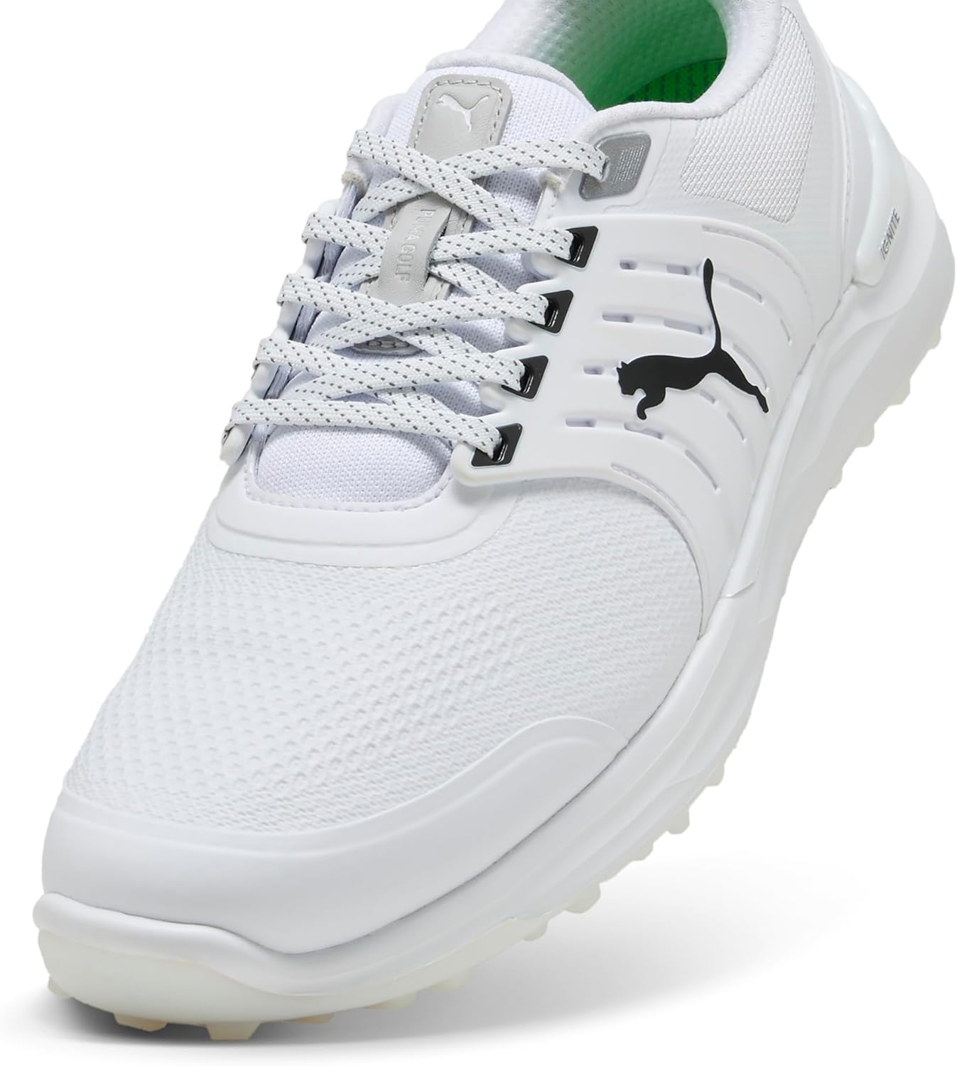 PUMA Mens Ignite Elevate 2 Golf Sneakers Shoes - White - Image 2