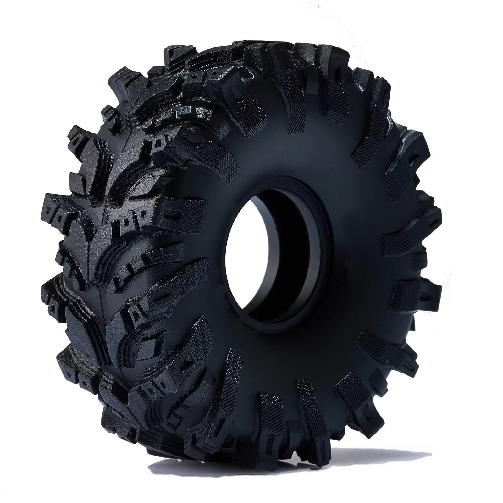 Neumáticos Coche RC para Axial para SCX24 para FMS para FCX24 para TRX4M 1/18 1/24 RC Crawler Upgrade 1.0 Neumáticos para Barro 74 * 27mm para Neumáticos Pegajosos Suaves Súper Grandes para Pantano