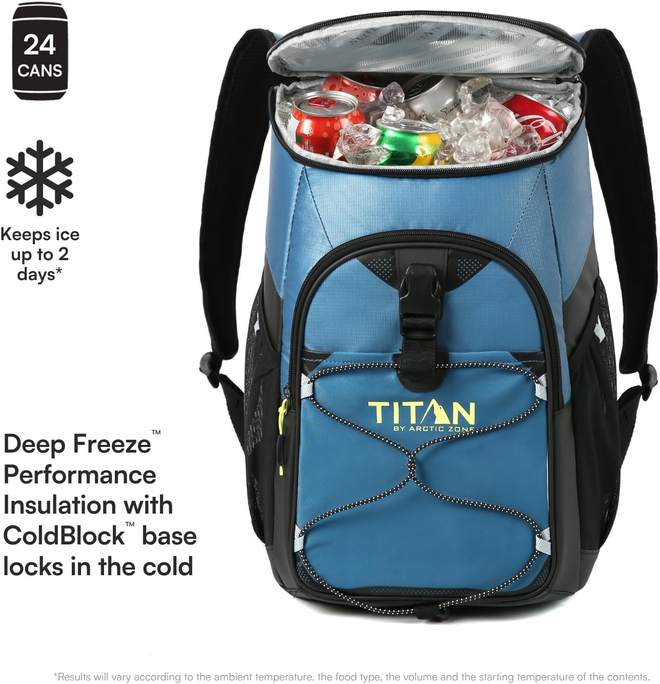 Titan 24 Can Backpack Cooler, Keeps Ice Up to 2 Days image 2