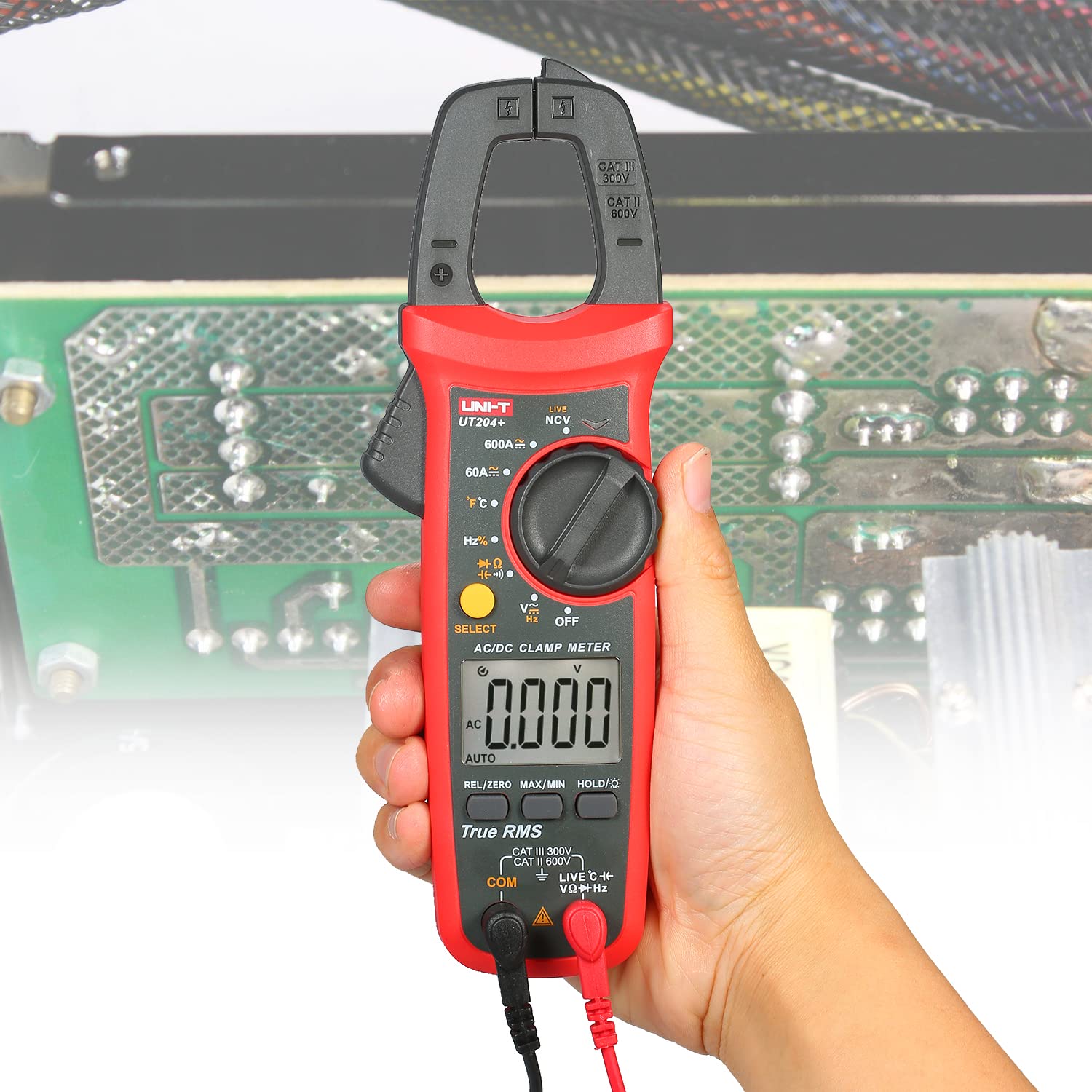FNNEMGE Digitale Stroomtang DC/AC 0-600A, Multimeter True-RMS 6000 FNNEMGE Digitale Stroomtang DC/AC 0-600A, Multimeter True-RMS 6000