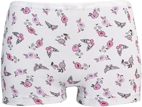 Kız Çocuk Desenli 6'lı Boxer Şort Seti Desenli 6 Lı Boxer Şort