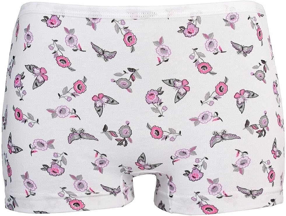 Kız Çocuk Desenli 6'lı Boxer Şort Seti Desenli 6 Lı Boxer Şort