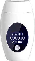 Depilador Definitivo Laser Luz Pulsada 600000, Removedor Indolor de Cabelos com Flash Profissional Permanente (BRANCO Falshes 120w)