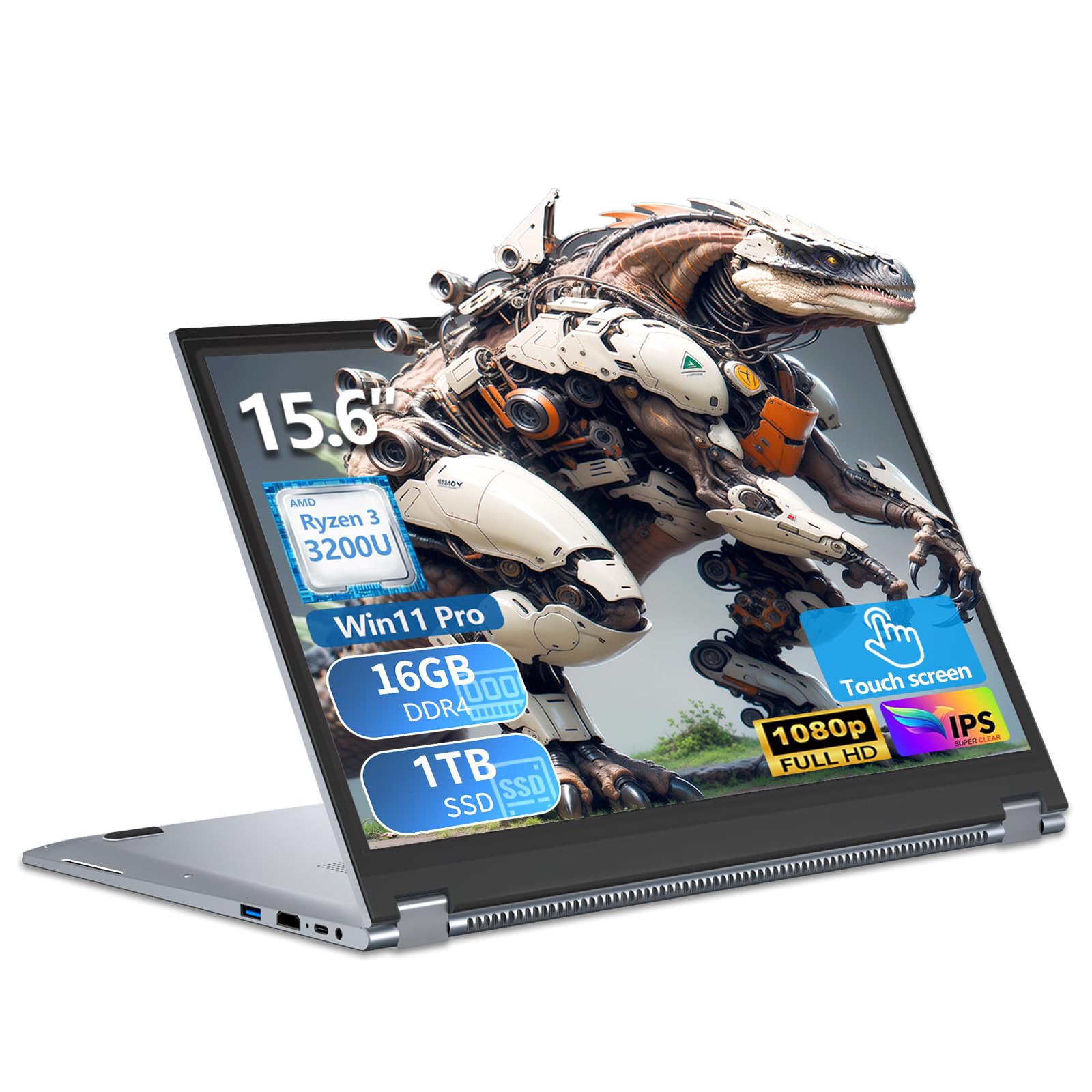 Amazon.co.jp: Omnica 2 イン 1 ノートパソコン、AMD Ryzen 3 3200U