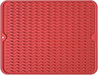 Vista 23 de Tapete de silicona para secado de platos para múltiples usos, fácil de limpiar, ecológico, tapete escurridor de platos resistente al calor