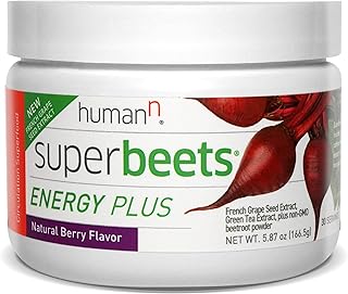 HumanN SuperBeets Energy Plus with Grape Seed Extract ~ Includes Beet Root Powde - Compare price