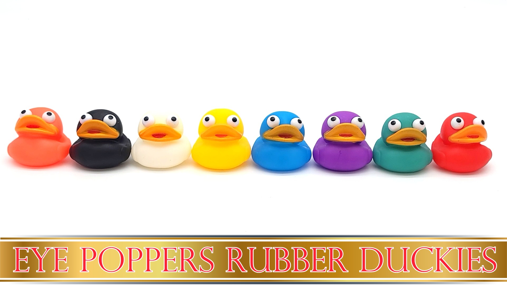Amazon.com: The Dreidel Company Rubber Duck Eye Poppers, Squeeze