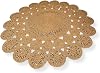 Natural Jute Rug Moderin Look Living Room Cover Mop Carpet Bathroom Kitchen Carpet Double sided Rug Carpet for Bedroom Patio Balcony Terrace Areas (HASIR, 140 X 140 CM)