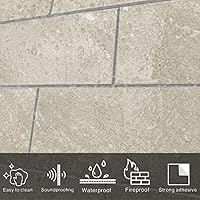 Vista 5 de COLAMO Swatch - Azulejo de metro grande de 6 x 12 pulgadas para pared de cocina, azulejos autoadhesivos para baño, sala de estar, decoración de pared