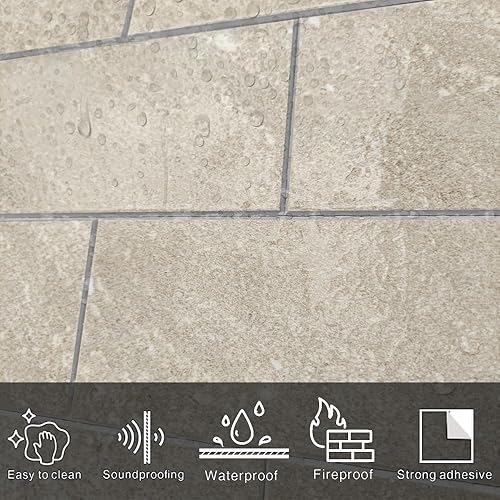 Miniatura 5 de COLAMO Swatch - Azulejo de metro grande de 6 x 12 pulgadas para pared de cocina, azulejos autoadhesivos para baño, sala de estar, decoración de pared