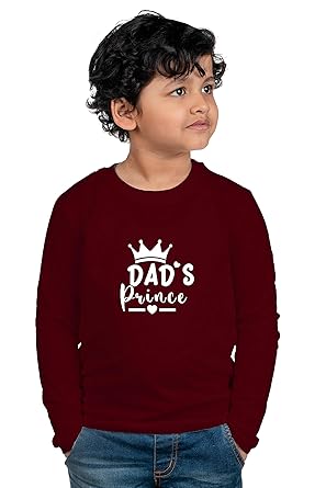 Chombooka Boys Graphics Print Full Sleeve Round Neck Kids Cotton T Shirt | Black | Kids_DadsPrince_BK_FS2-P