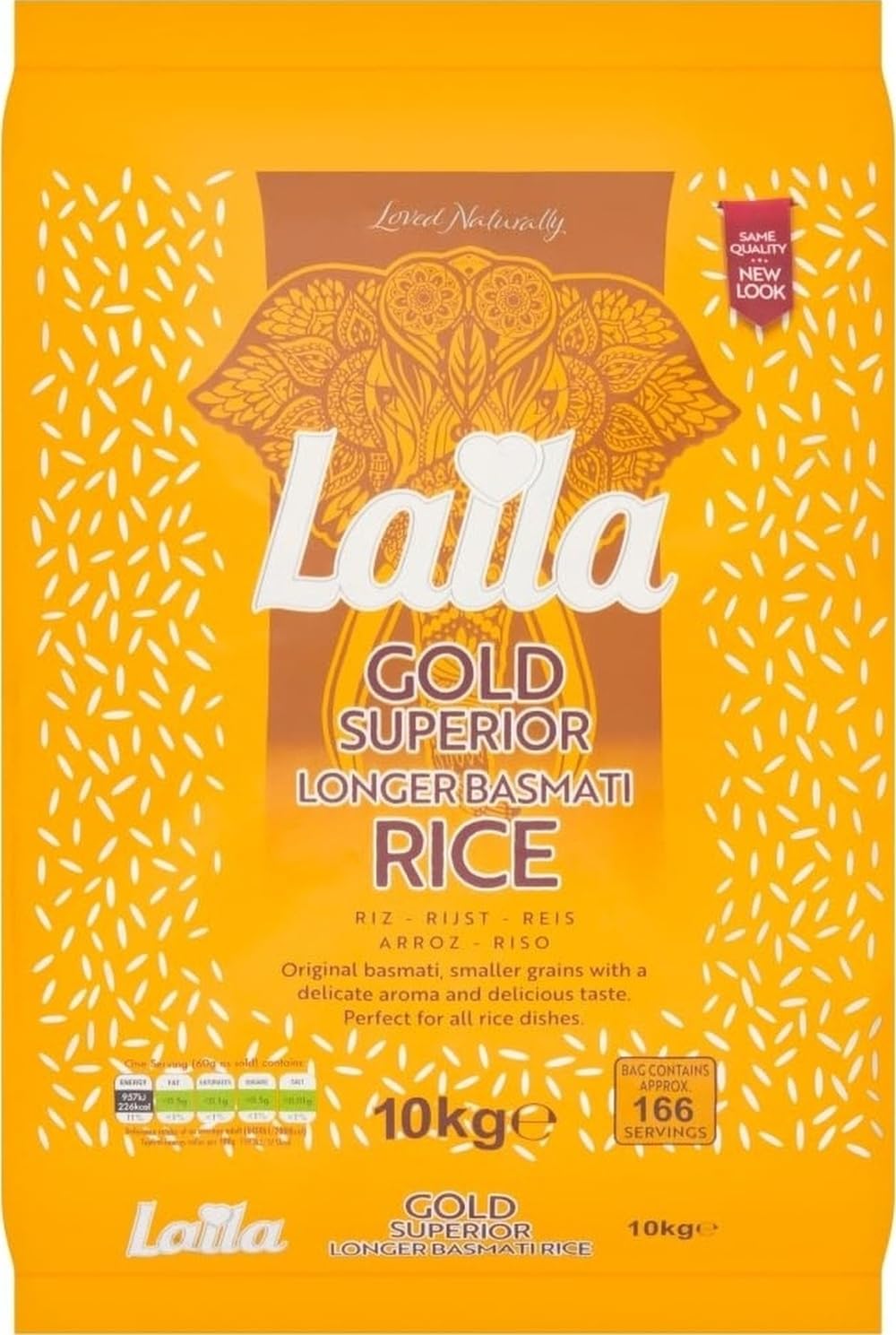 Laila Gold Superior Longer Basmati Rice 10Kg