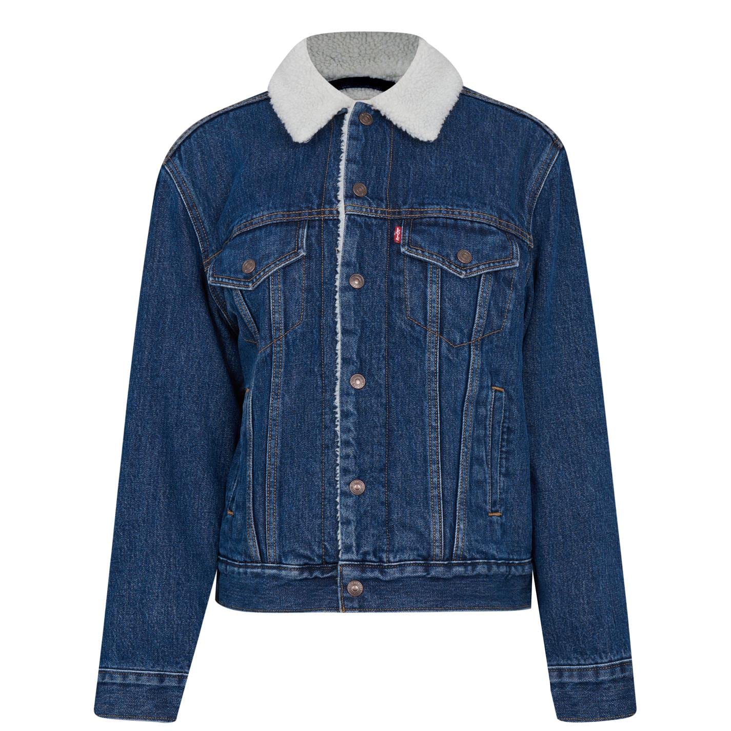 Levi's Women's Ex-Boyfriend Sherpa Trucker Jacket, Rough and Tumble, S
