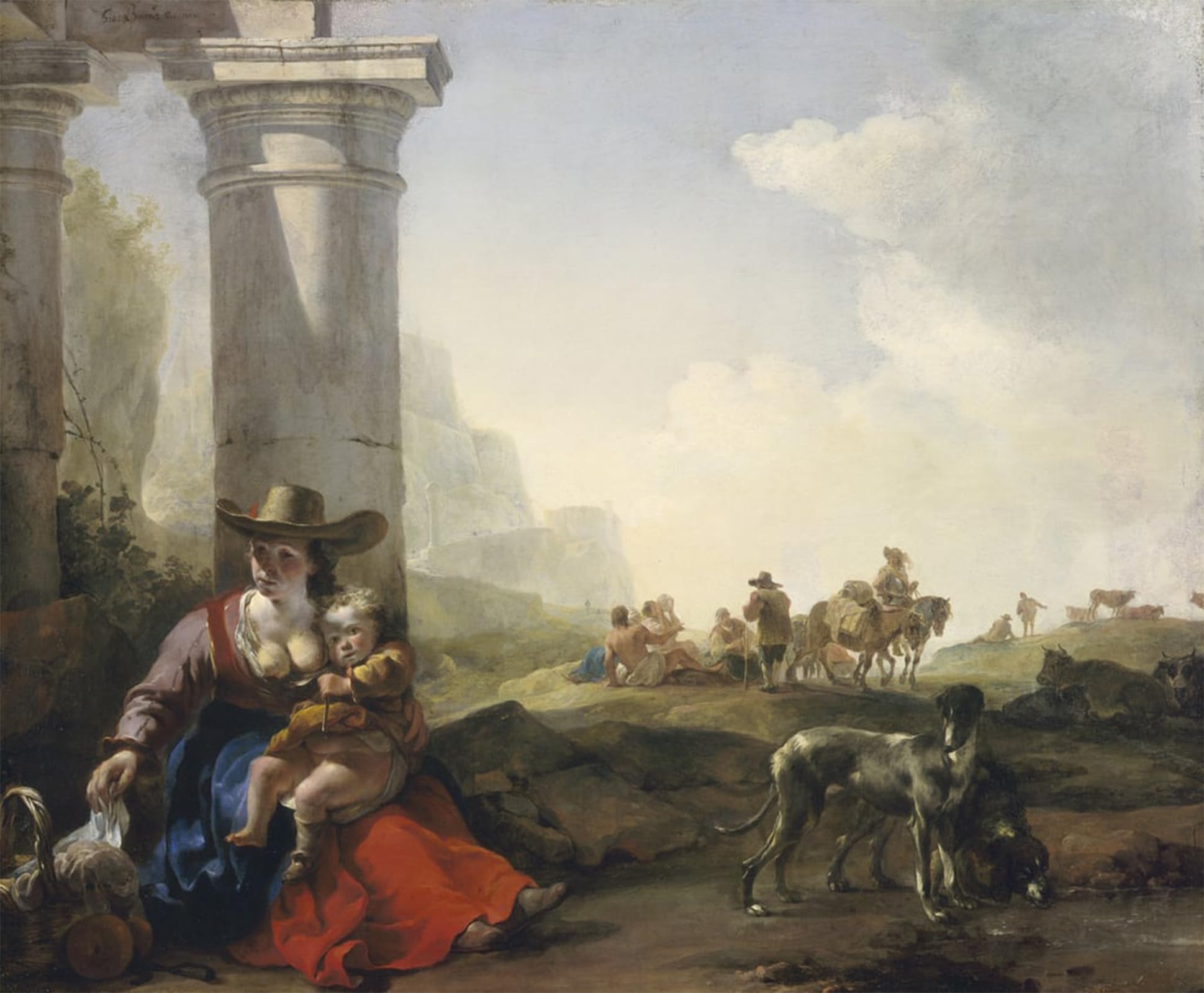 De célèbres tableaux Jan Baptist Weenix affiche nordique 60x90 - 5