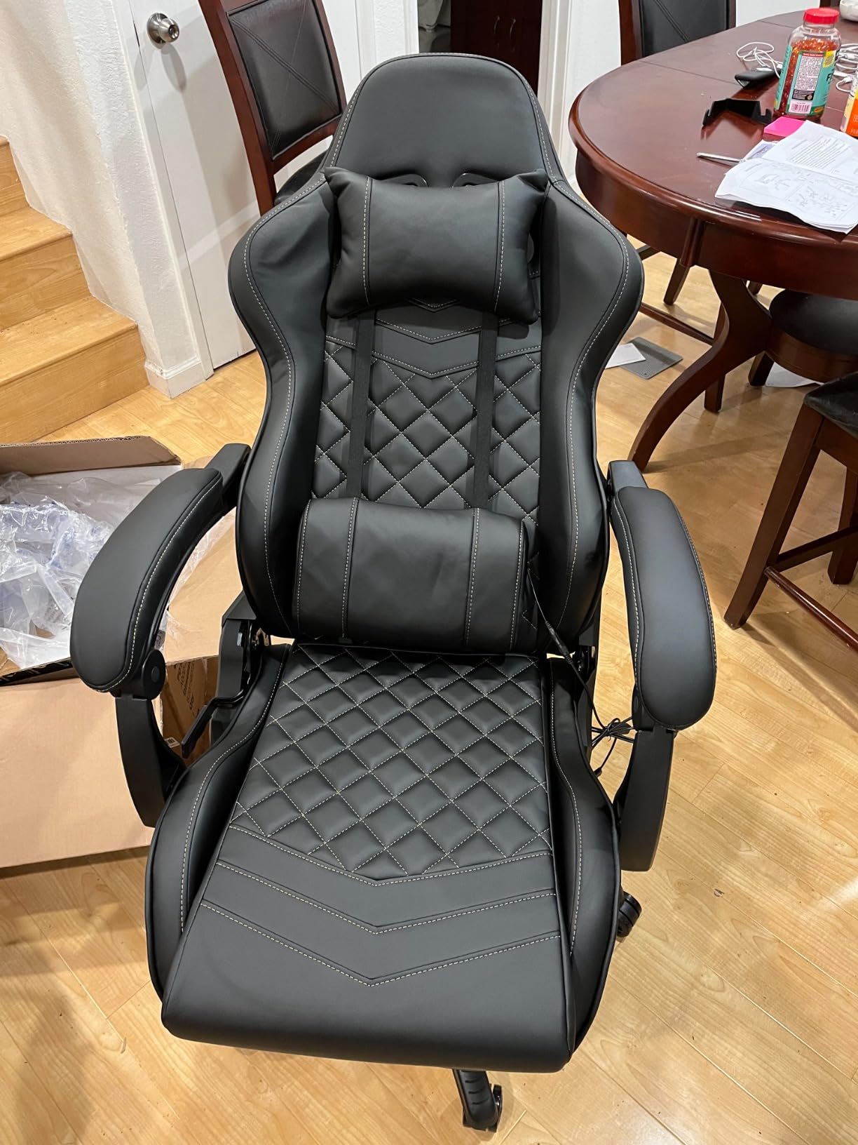 40/mo Finance Blue Whale Heavy Duty Gaming Chair with AirCooling