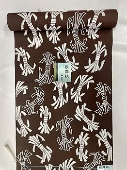 Amazon.co.jp: ゆかた反物 歌舞伎ゆかた 束ね熨斗柄 茶色 東京本 Amazon.co.jp: ゆかた反物 歌舞伎ゆかた 束ね熨斗柄 茶色 東京本