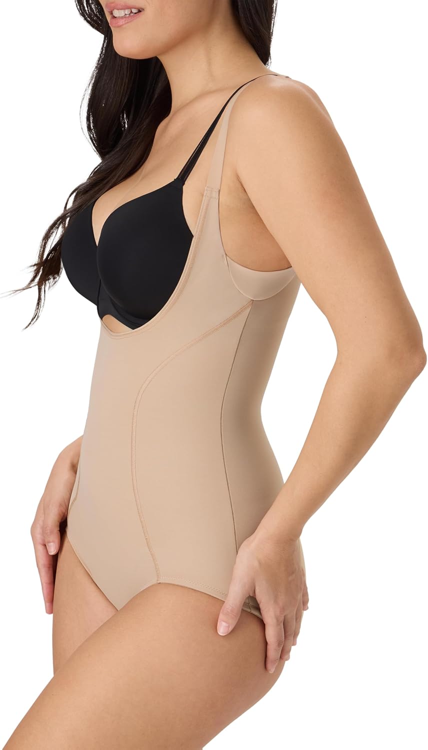 Maidenform Women's Open Bust Shapewear, Wear Your Own Bra Smoothing Shapewear Briefer image 4