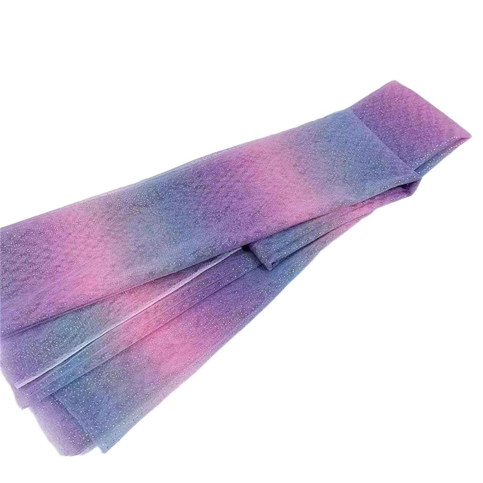 Carotoe F Shimmering Tulle Sheer Cloth 150Cm Wide Light Polyester Or Evening Gown Decoration Project Light Weight Tulle Abric