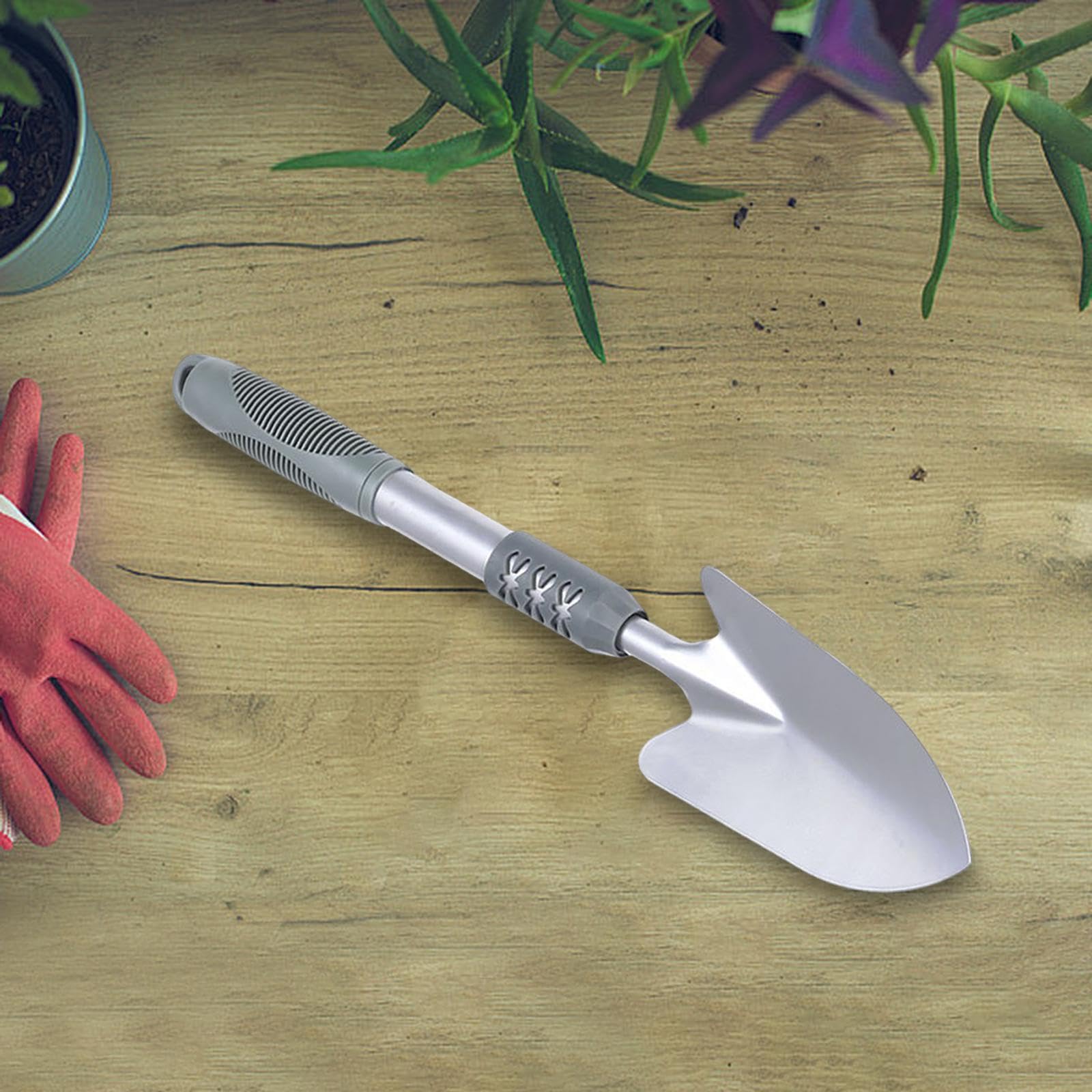 Attrezzi da giardinaggio Attrezzi da giardino Manico ergonomico Cazzuola da giardinaggio leggera Attrezzi manuali for piantare diserbo Scavare prato, 3 pezzi/784/1033 (Color : Wide spade)