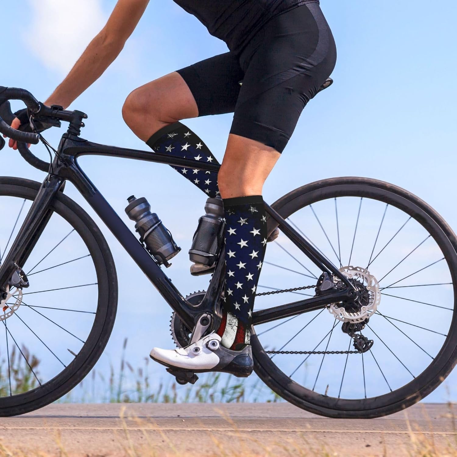 Compression Socks Knee High Circulation Support Socks For Women Men Athletic Running Hiking Cycling - Image 3