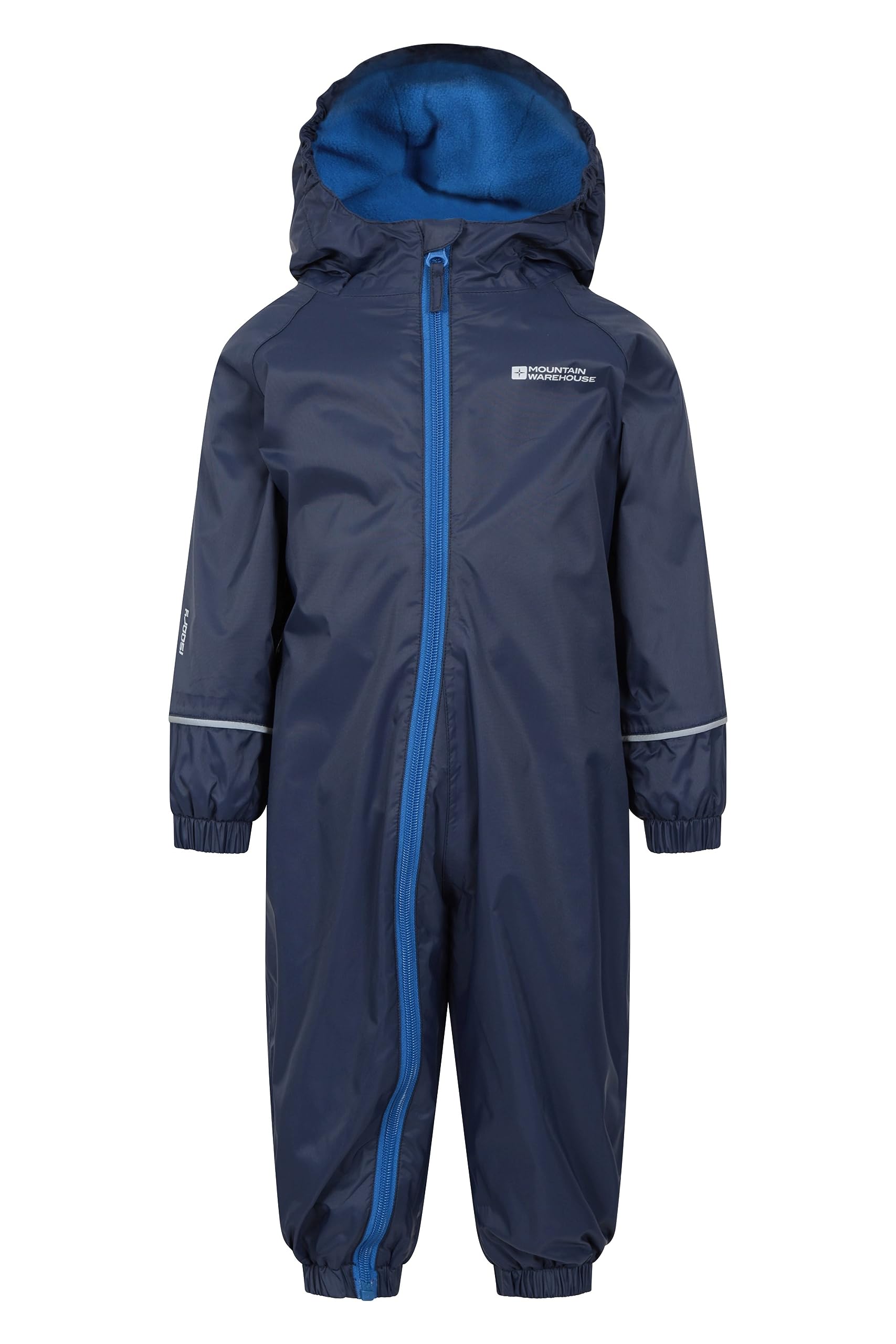 Mountain Warehouse Boys Navy Spright Junior Waterproof Rain Suit - Extra Warm With Taped Seams & Fleece Lining, For & Girls - Spring Summer, Wet Weather, Outdoors Kids Size 2-3 Years