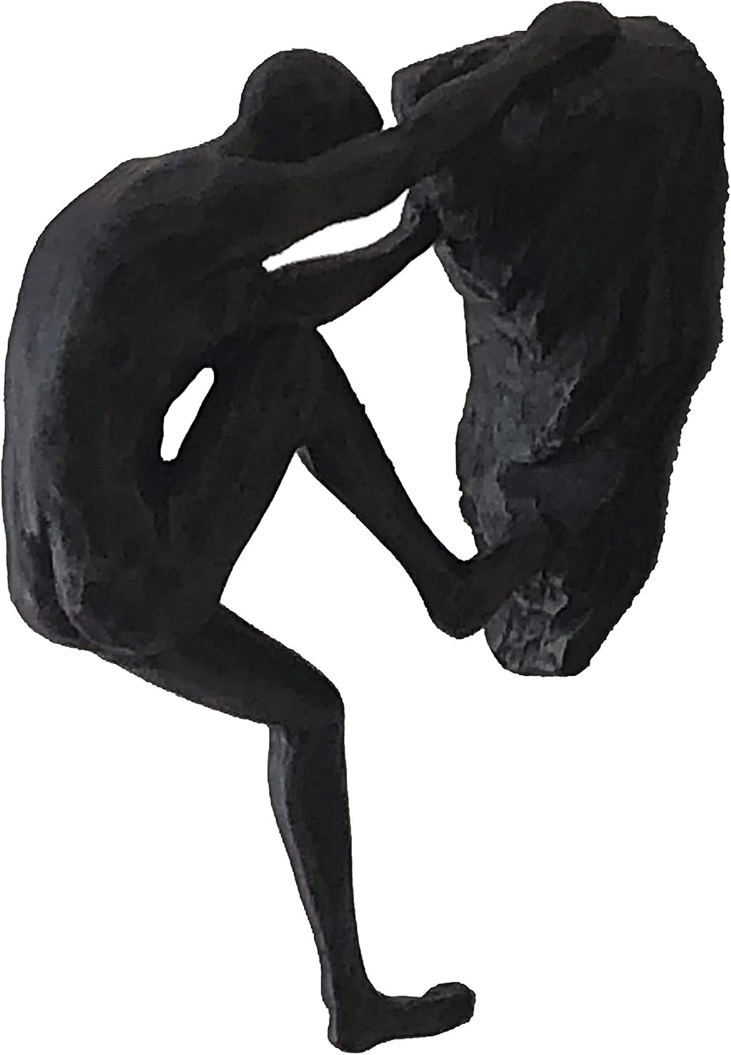 Haute Collage 1x Rock Climber Figurine climbing with both hands - Bronze Colour wall hanging Ornament Statue Home Art Decoration - Image 4