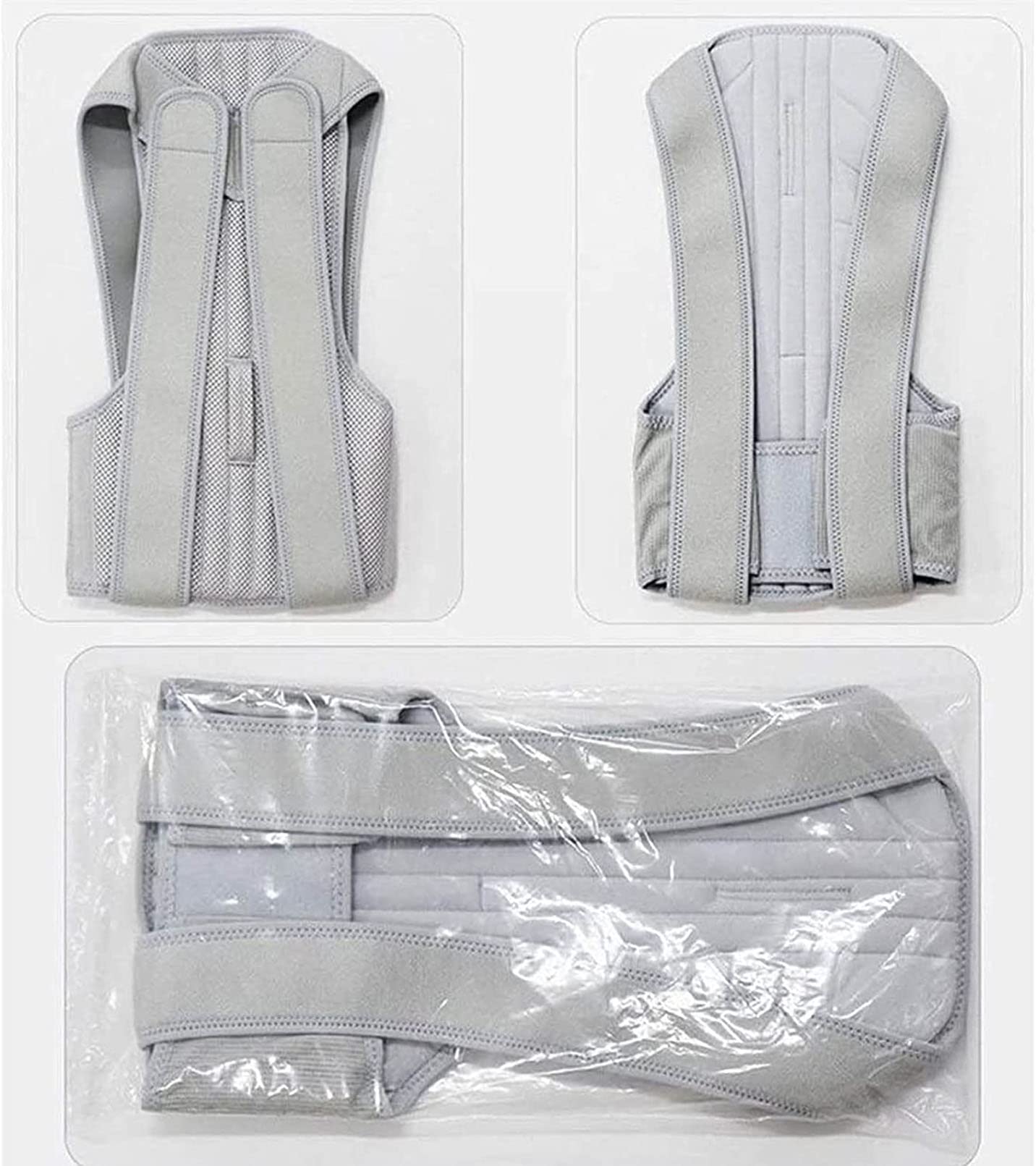 Corrector de Postura para Hombres Mujeres, Placa de Apoyo de Columna, Cinturón de corrección de Anti-kyphosis Unisex para Mejorar la Postura