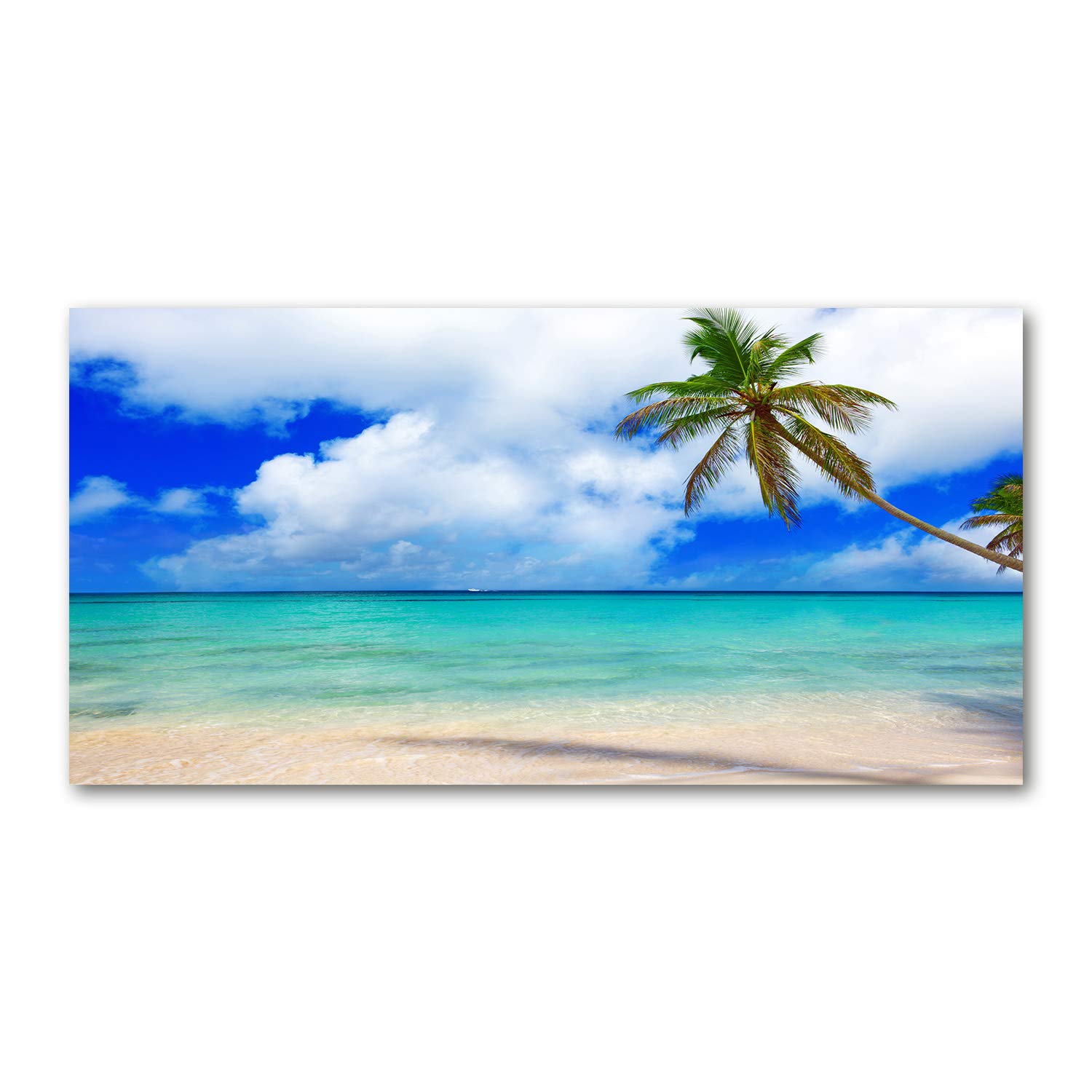 Tableau verre acrylique Playa Del Caribe pour une ambiance de salon tropicale