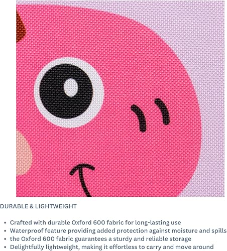 Miniatura 9 de Ethiques - Cofre grande plegable para juguetes de 40 x 16 x 14 pulgadas, color morado (lindo dinosaurio)