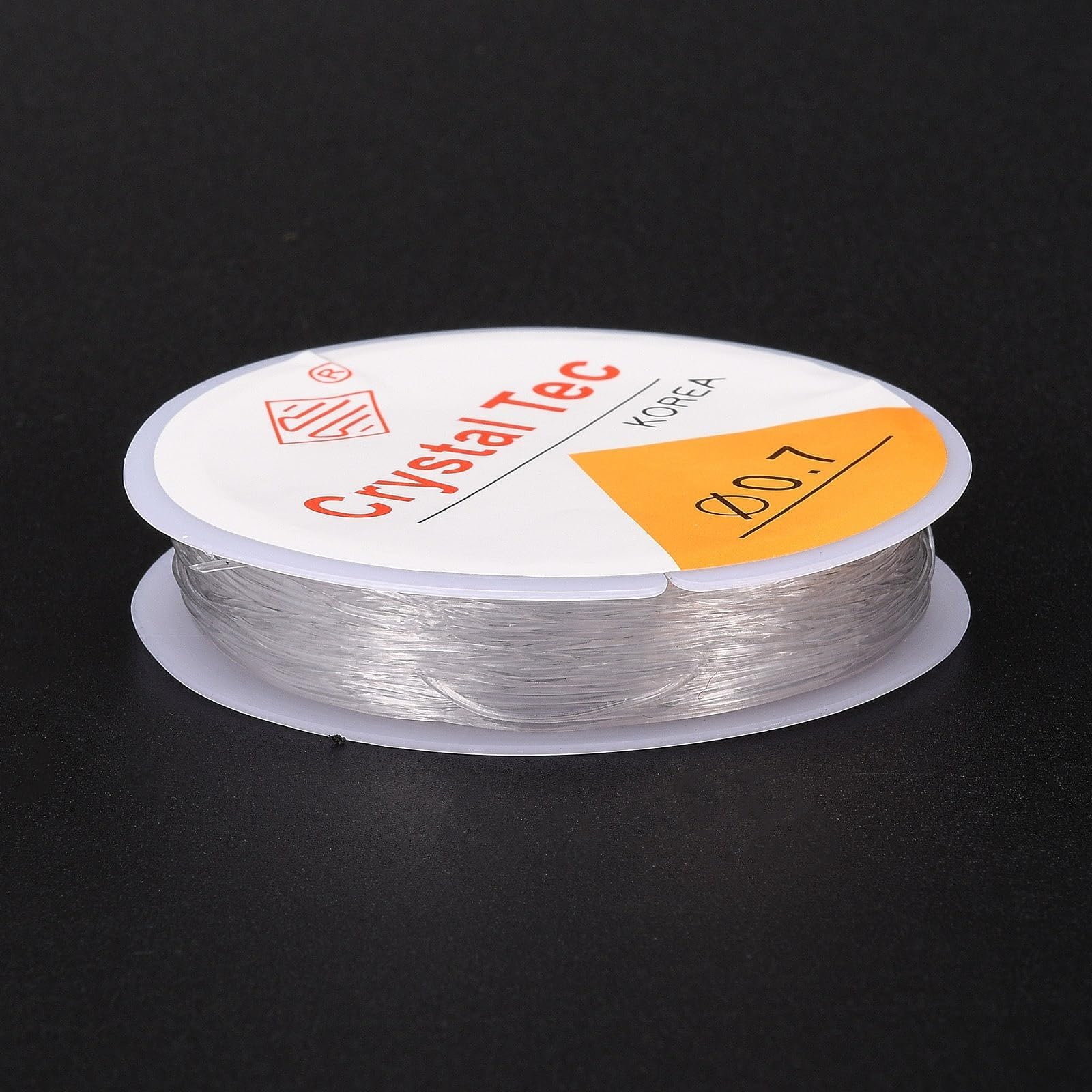 10 Rolls 0.7mm Elastic Bracelets String Cord Round Crystal Elastic String Clear Stretch Elastic Thread Cord for DIY Bracelets Necklace Jewelry Making Craft About 8.7 Yards(8m)/roll