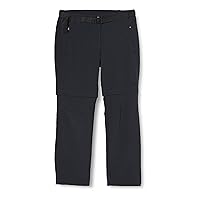 CMP Pantaloni Zip off Elasticizzati da Donna, Antracite