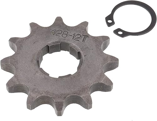 Miniatura 6 de Magkowar 428 Piñón delantero Enigine con clip para motocicleta Dirt Bike (16.850-0.787 in, 12T)