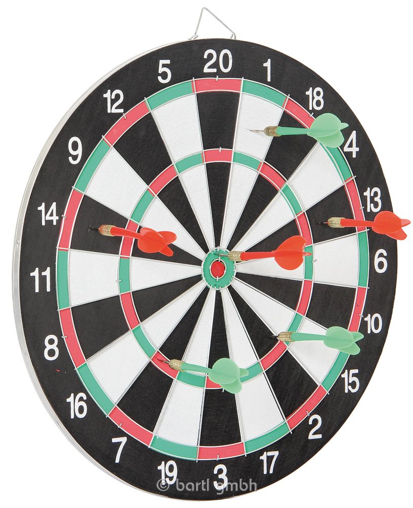 Gioco di Freccette out of The Blue 63/3029 con 6 Freccette, 36.5 cm, Multicolore