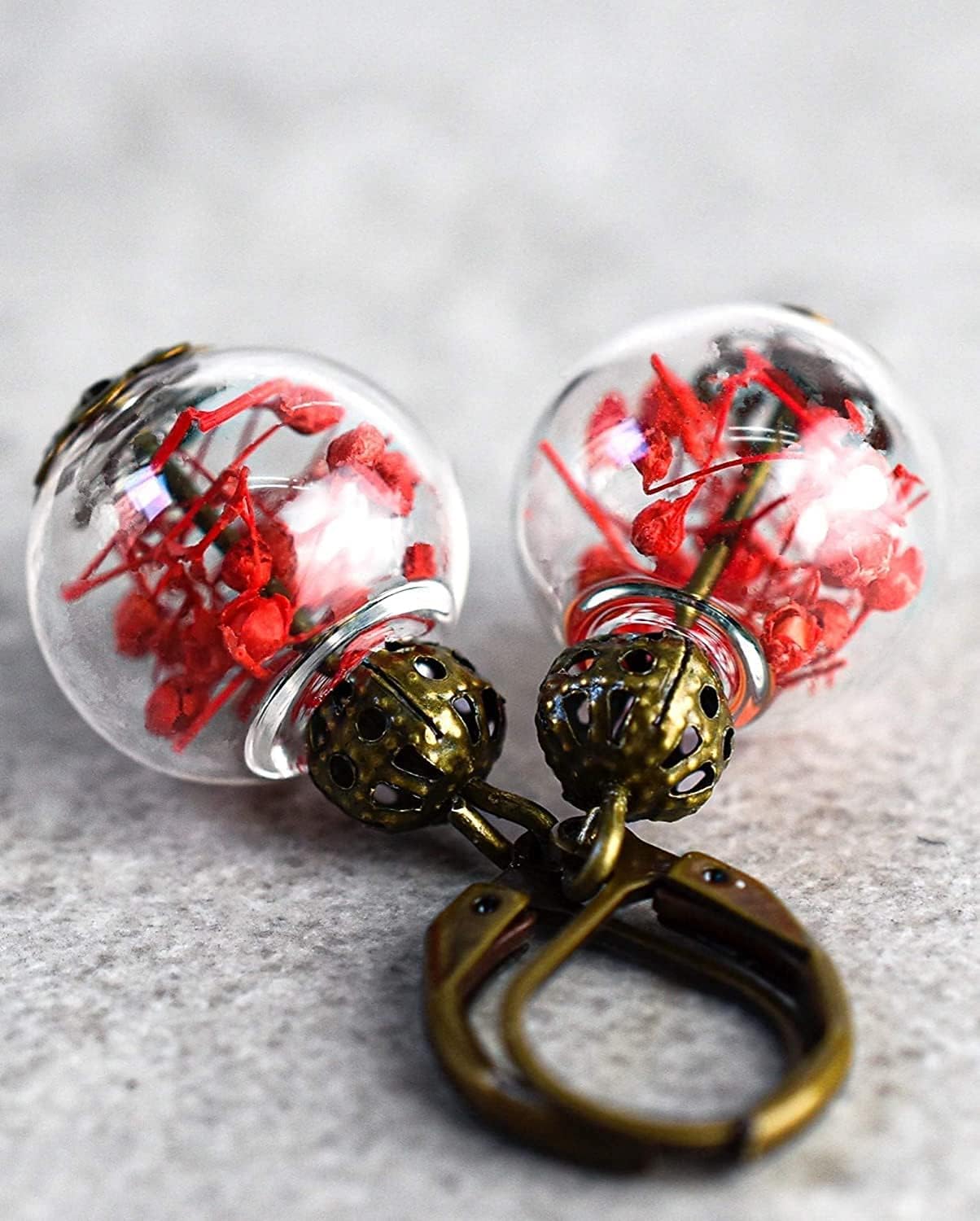 MadamLili Real Blossom Earrings Summer Joy III - Natural Jewelry - Earrings Hanging about 3.5cm - Image 5