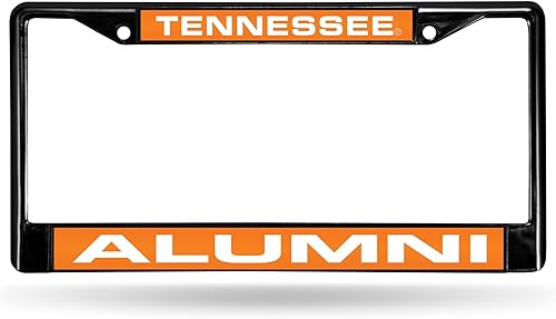 Miniatura 51 de Rico Industries NCAA Black Laser Cut Chrome Frame 12" x 6" Black Laser Cut Chrome Frame - Car/Truck/SUV Automobile Accessory