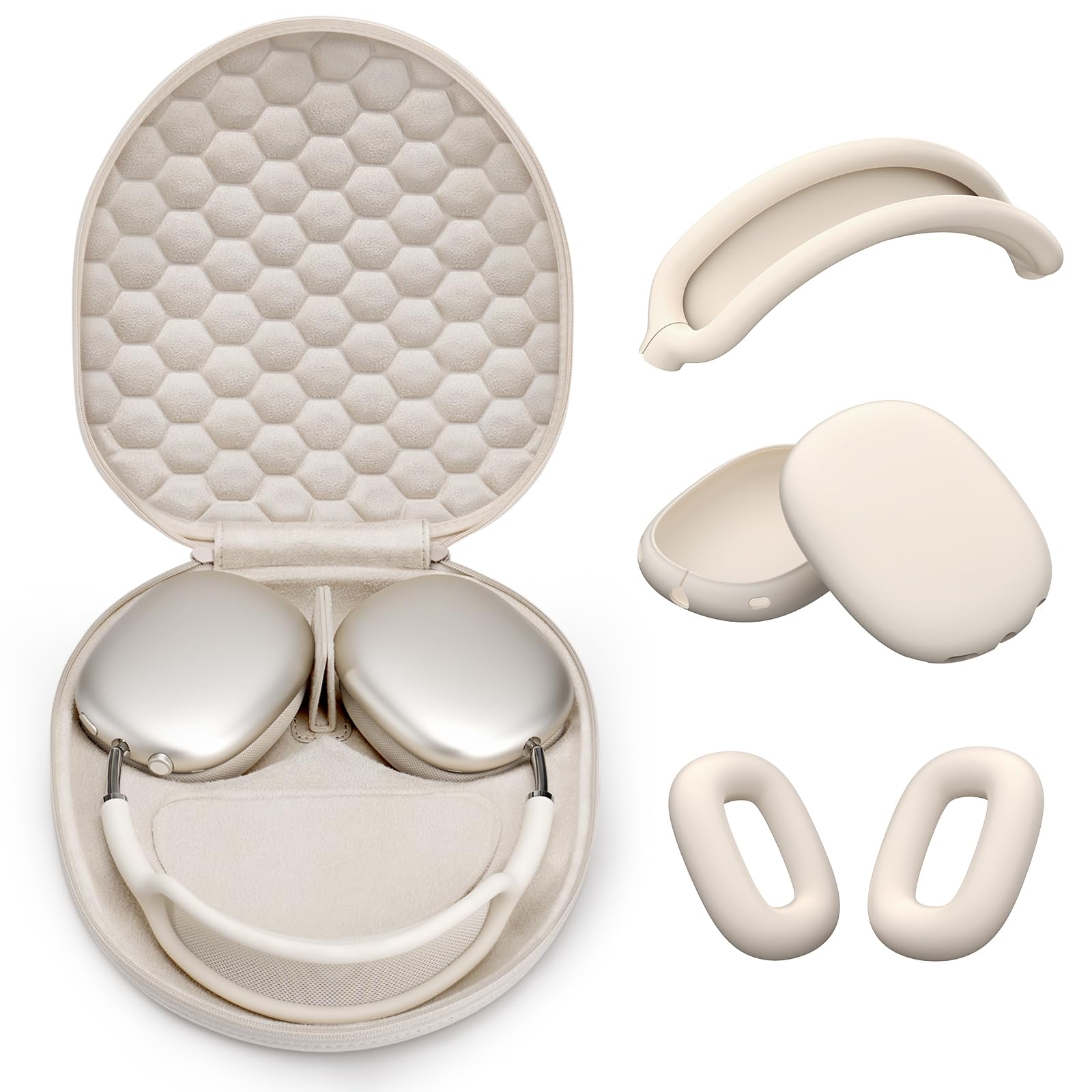 Smart Case 2.0 Slimline for AirPods Max Headphones Supports Sleep Mode, with AirPods Max Silicone Case Cover Accessories, Upgrade Anti-Scratch