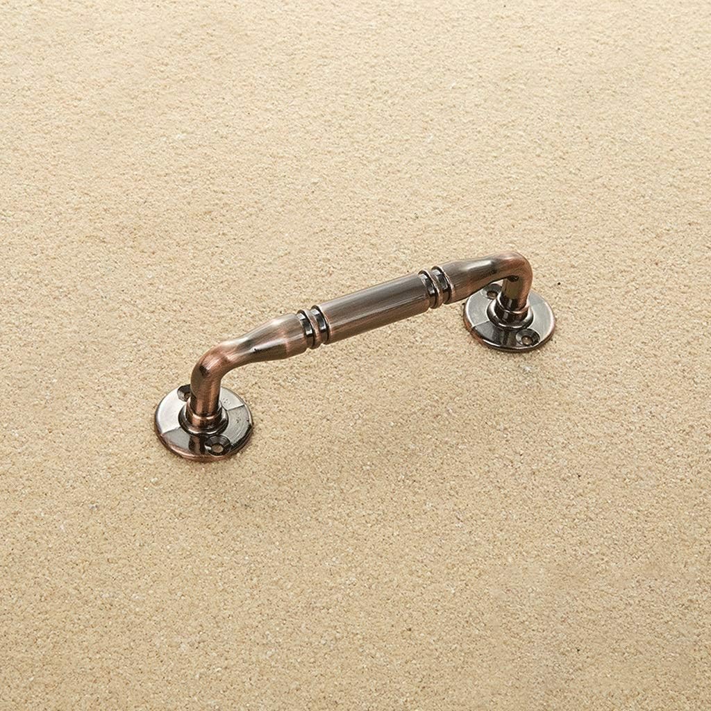 Antique Copper Cabinet Handle,Zinc Alloy Kitchen Drawer Pulls Barn Door Pull Handle Closet Door Handle Gate Handles Door Hardware (Color : Red Copper,Size : 128mm)
