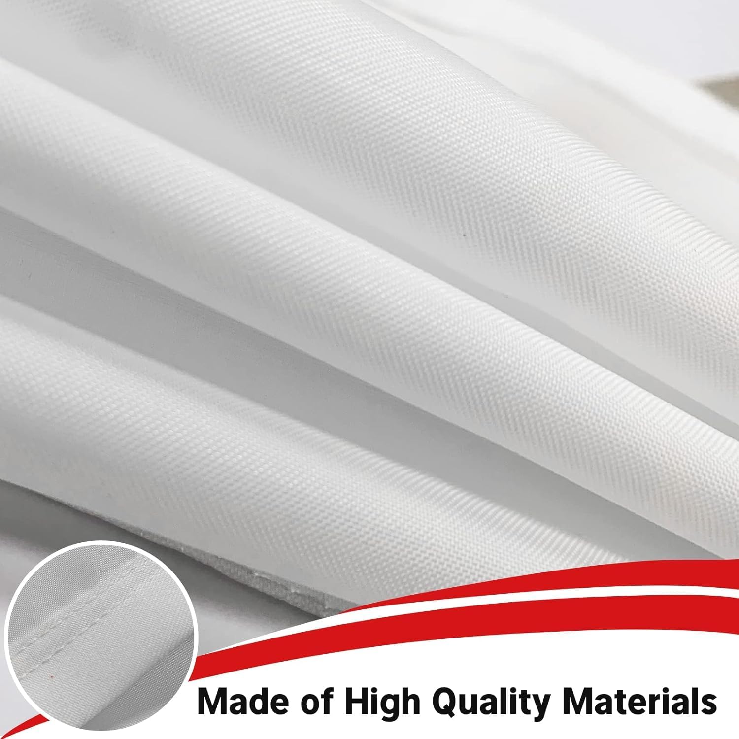 Solid White Flag 12x18 Inches 6 Pack Nylon Small Blank Plain White Flags Heavy Duty DIY Flags to Create Your Own Custom Banner