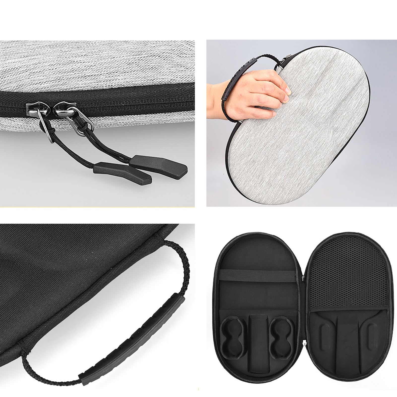 XUZHID Tennis Racket?Reinforced Pingpong Bat Protective Bag Zipper Enclosure Padded Table Tennis Racket Covers Pingpong Paddle Carrying Case