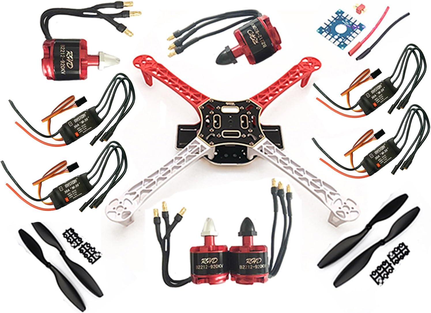 top rc F450 Quadcopter Rack Kit Frame w/ B2212 920KV Simonk 30A ESC 1045 Prop