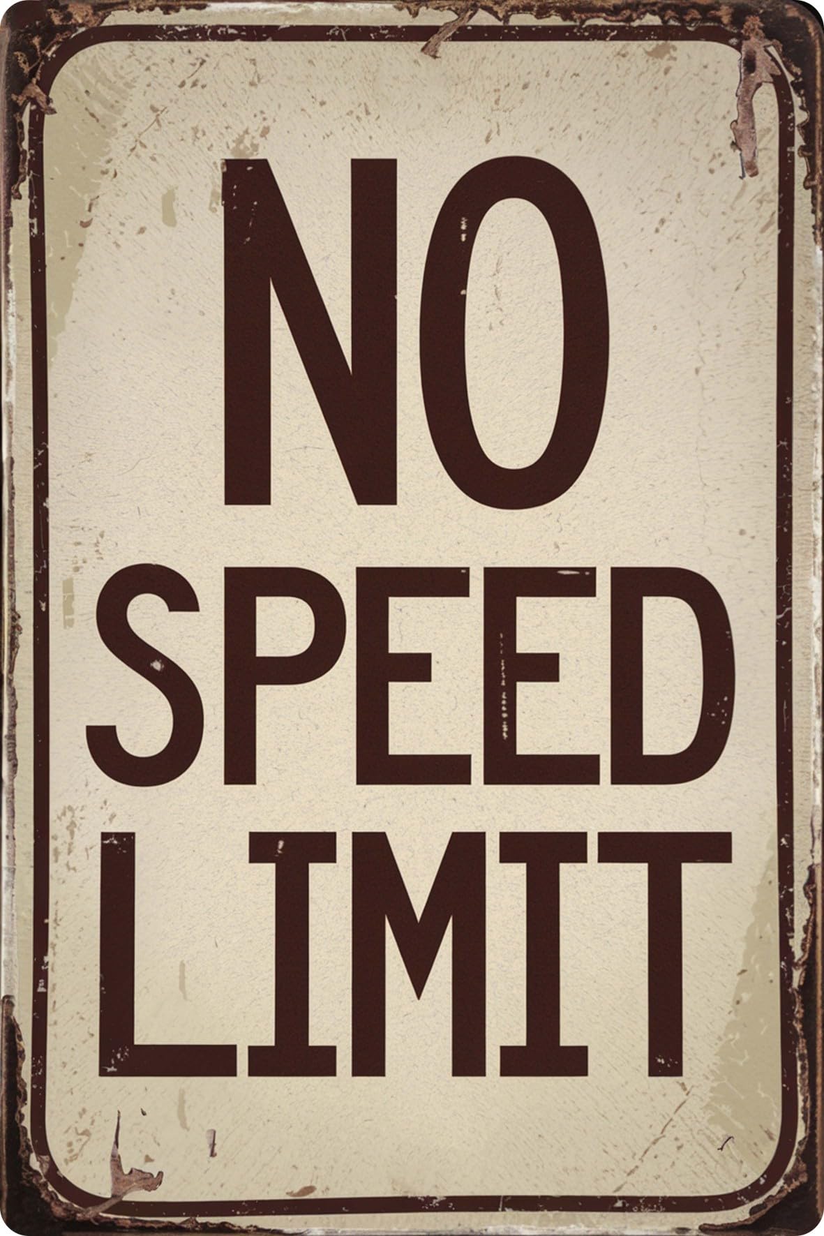 Street Signs For Bedroom Car Wall Decor Grunge Room Decor Vintage Room Decor No Speed Limit Signs Vintage Reproduction Funny Garage Man Cave Metal