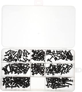 200 Pcs Self-tapping Screw Box Cross Self Tapping Screws Screw Fasteners Kit Pocket Hole Screws Self Tapping Screw Fasteners Pan Head Tapping Screws Carbon Steel Thread Set