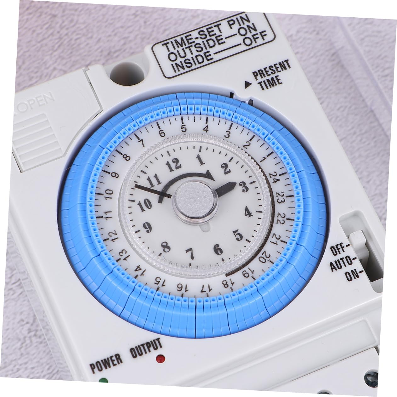 Sosoport Temporizador Mecánico Industrial para Cocina Diseño Simple, Material Pc Blanco, Fácil de Usar y Preciso para Hornear Pasteles y Control