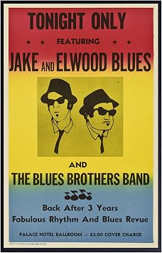 XIHOO The Blues Brothers in Concert Poster Frameless Gift 12"x 18" 30cm x 46cm