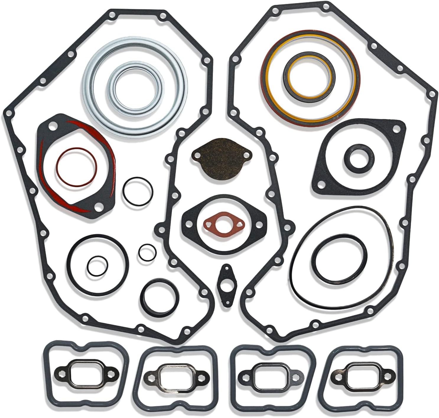 Full Head Gasket Set Compatible with Cummins Diesel 5.9 L 12V 6BT 1989 1990 1991 1992 1993 1994 1995 1996 1997 1998 EH50020 KBCSFGT6B KBCSFGT6B
