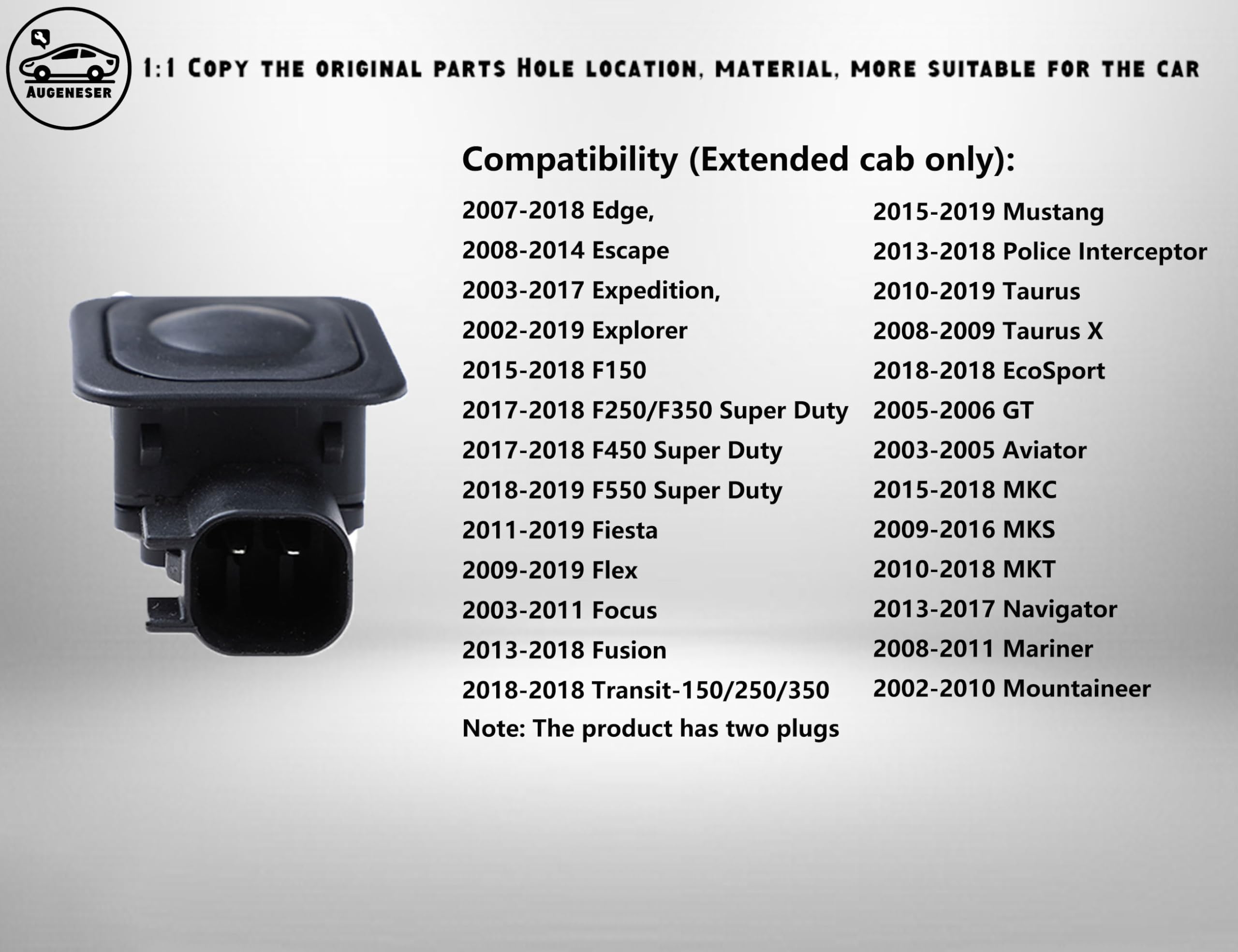 Augeneser Rear Tailgate Liftgate Hatch Release Switch Compatible with Ford F150?F250 Super Duty?F-350 Super Duty?Explorer?Escape ?Focus Edge Mustang?OE#1L2T14K147-AA,1L2T14K147