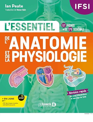L'essentiel de l’anatomie et de la physiologie en fiches: 57 fiches - Plus de 170 illustrations