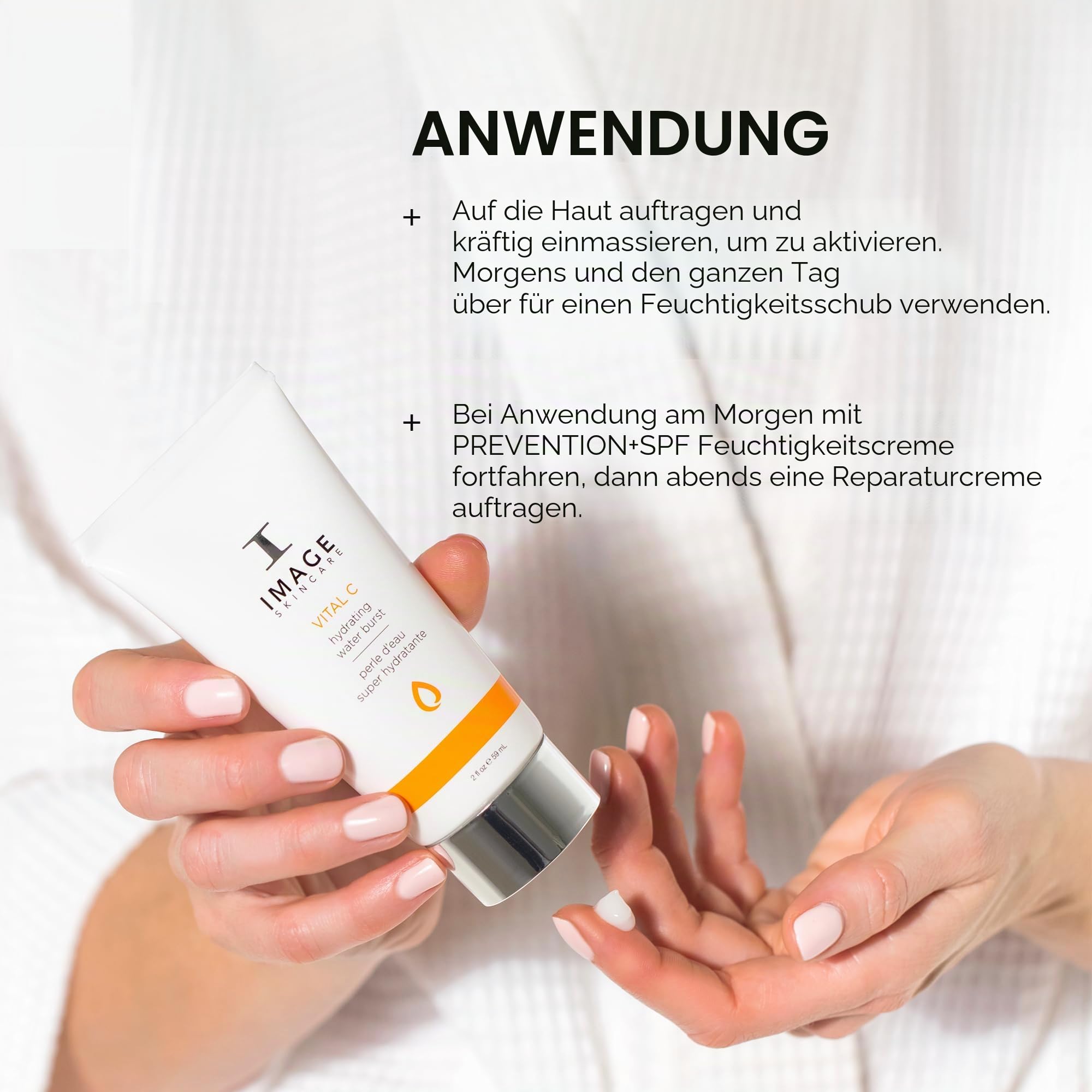 Image Skincare Vital C Hydrating Water Burst 59 ml – Leichte Feuchtigkeitspflege mit Vitamin C, antioxidativ, erfrischt die Haut, reduziert Trockenheit und sorgt für ein frisches Hautgefühl